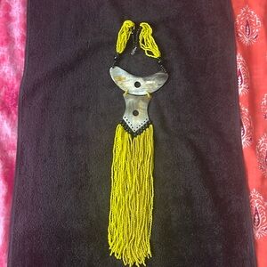 Tribal beaded necklace